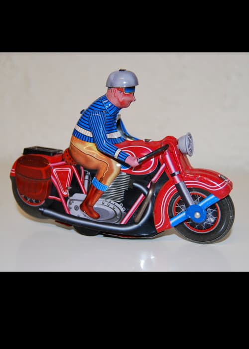 Mann på motorsykkel